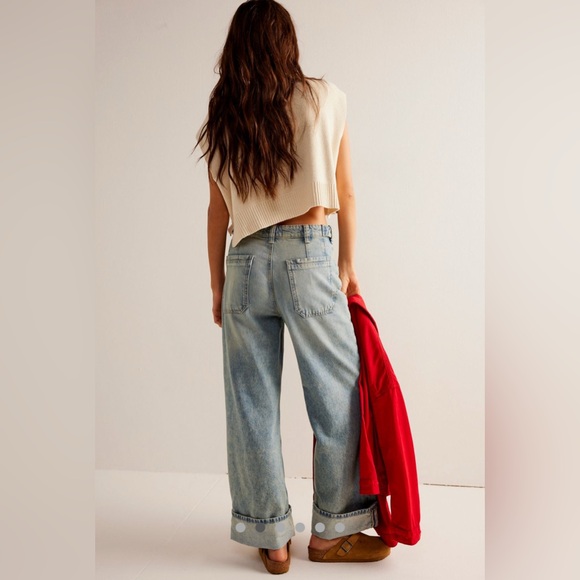 NWT We The Free Palmer Cuffed Jeans - Picture 4 of 8